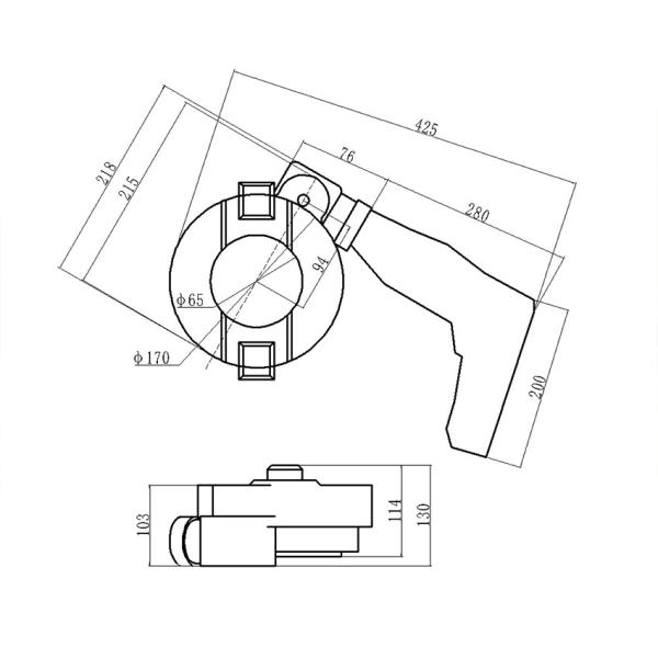 Type découpeuse inoxydable taillante de came de tuyau d'acier de machine de tuyau d'auto-centrage