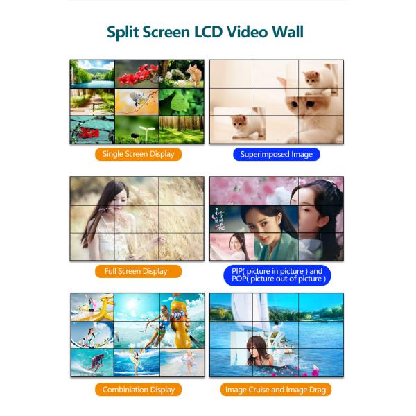 экран 46inch 49inch стены узкой части FHD BOE LCD шатона 3.5mm видео-