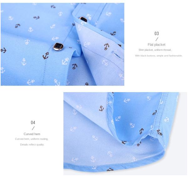 Men's Slim Plaid Printed Long-Sleeved Shirt 100% Polyester Fabric Type and Zipper Closure