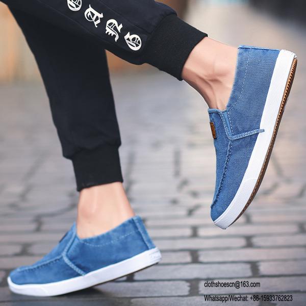 Simple Design Slip-on Canvas Men Shoes Male Students Casual Shoes