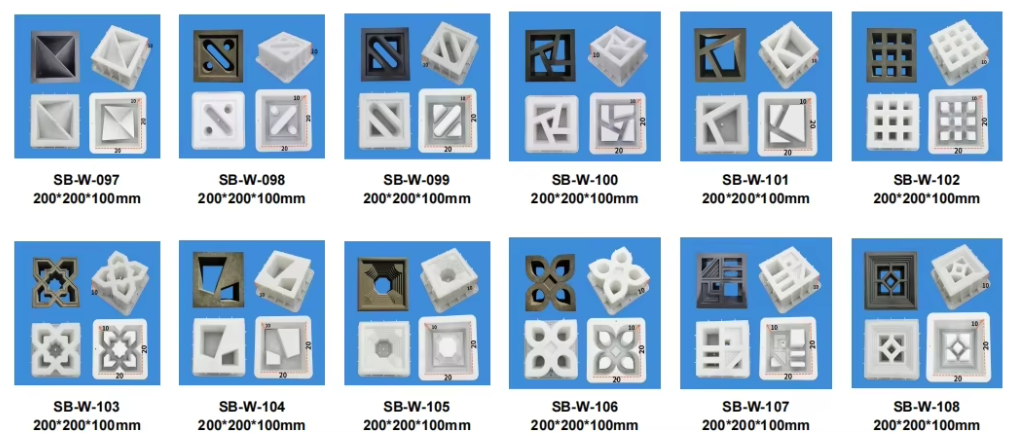 PP Rubber Block Mold Plastic Brick Cement Floor Tile Paver Mold: Applicable to Streets, Parks, Parking Lots and Road Paving Brick Mold