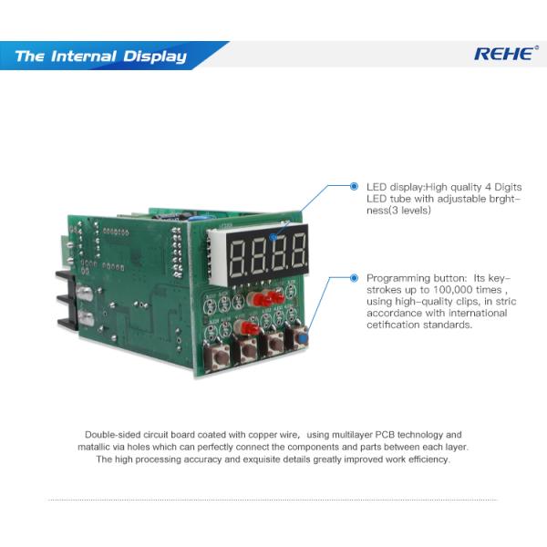 48*48mm mini Amp Volt Rpm High Voltage Digital Panel Mount Single Phase AC/DC multimeters