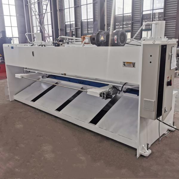 6mm Manual Sheet Metal Shearing Machine Brake White Blue E21S CNC Hydraulic Cutting Machine