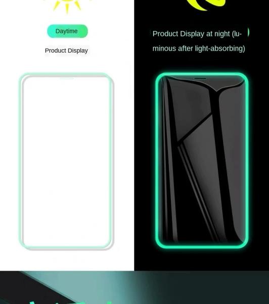 3d Curved Mobile Phone Luminous Tempered Glass For Iphone Infinix