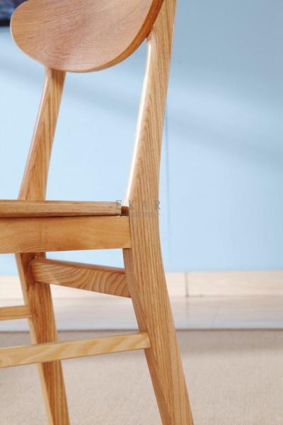 Simple Style Solid Ash Wood Modern Wooden Dining Room Chair
