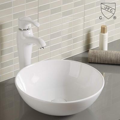Style antique plat en céramique Matt Color Art Basin de navire de salle de bains de lavabo