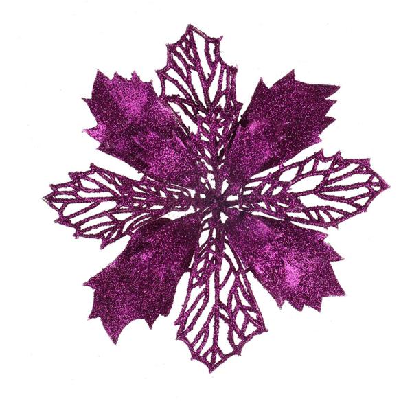 16CM Plastic Simulation Decorative Flower Christmas Wreath Perfect for DIY Hanging Christmas Party Decorations