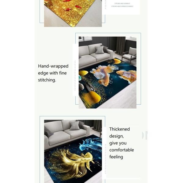 Fishes Sea World Bedroom Floor Carpets Area Rugs For Living Room 8x10