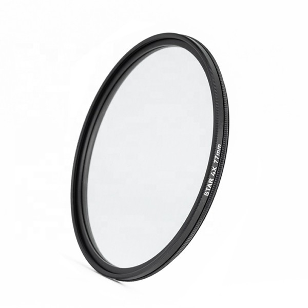 Rotatable 4 Point Starburst Filter 52mm 58mm 67mm 77mm 82mm Star Lens Filter For DSLR Cameras