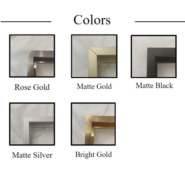 Matte Gold Aluminum Extrusion Profiles for Timeless Picture Frames/Mirror Frames