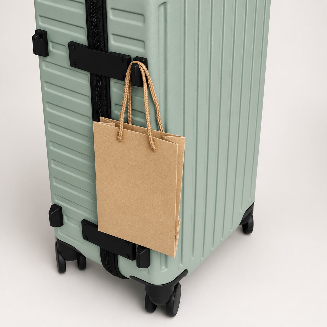 Sage Green Hardshell Luggage with TSA Lock