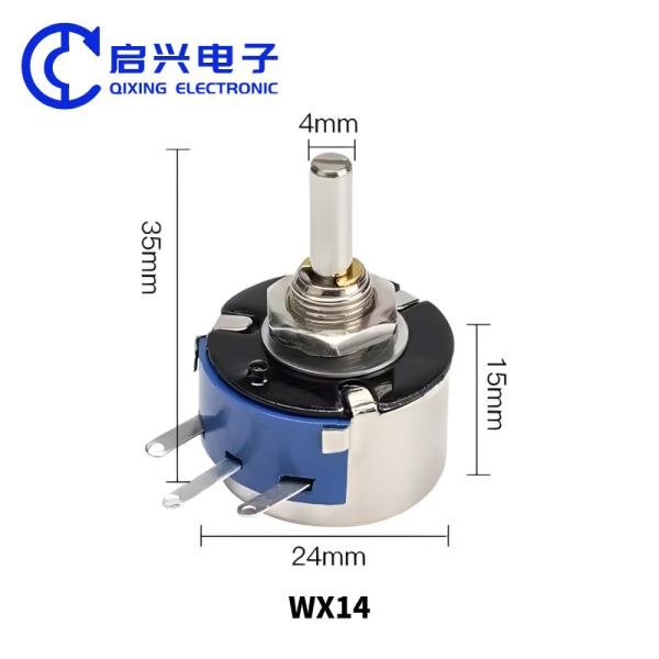 Single Circle WX14-12 3W Wirewound Potentiometer 1K 2K2 3K3 4K7 20K 10K 22K 100R 470R