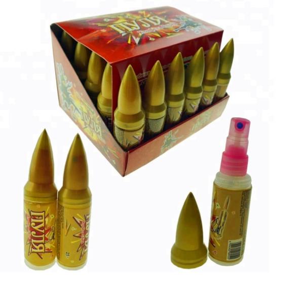 High Grade Ingredients Soft Super Spray Candy Bullet Shape 12 Months Shelf Life
