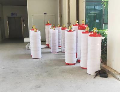 120L HFC-227ea Agente de limpeza Sistema de extinção de incêndio Fm 200 Tanque Produtor de cilindros