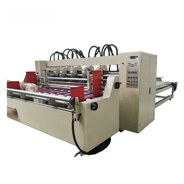 Auto Feeding Corrugated Paperboard Machine , Thin Blade Slitter Easy Operation
