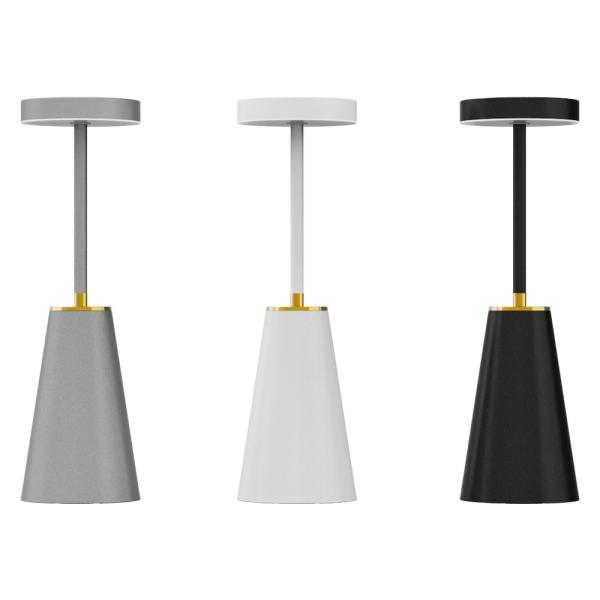 Metal Nightlight Bedside Lamp Wireless Rechargeable Table Lamp for Bedroom Decoration