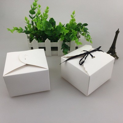 custom printed logo food grade paper doughnut cake donut box disposable bakery packaging box