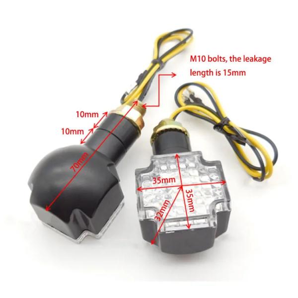 Motorcycle LED Turn Signal Lights Made of ABS PC for Repairing and Replacing in B2B Marke