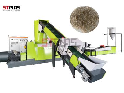 Stainless Steel Recycling Plastic Pellet Machine 100kw With Chinese Brand Reducer