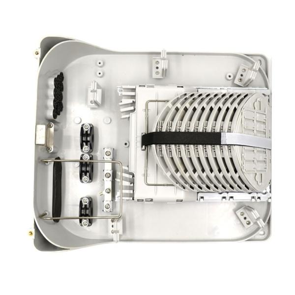 144 Fibers 10 x 12 SC Fiber Optic Termination Box 2 Ports 6 Trays Durable