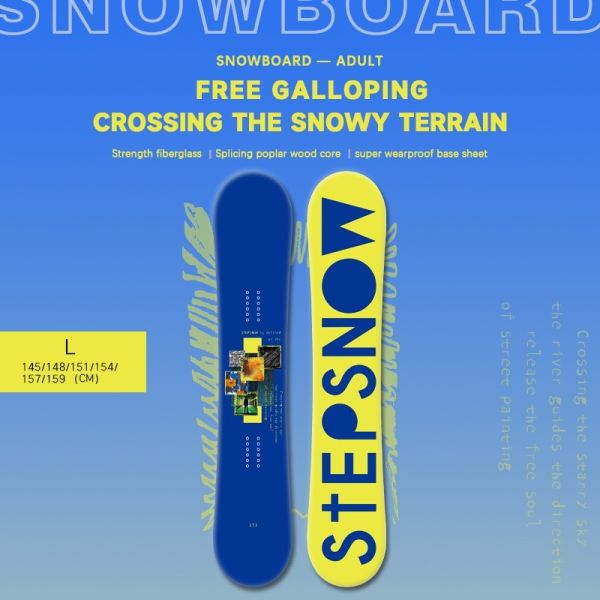 Winter Season Extruded PE Base Wood Snowboards Kit Skis Ski Shop Resorts Winter Sports Gear Skiing