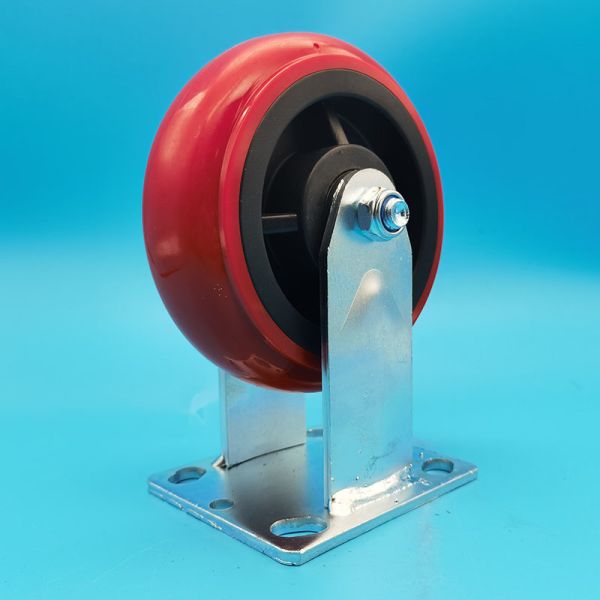Temperature Resistance PP Industrial Industrial Wheel Casters  Singel 8 Lockable Swivel Rigid Manufacturing Environments