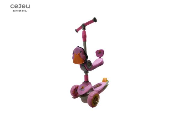 Kids Removable Seat 3 Wheel Push Scooter For Ages 3 - 8