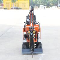 Efficacité énergétique élevée 0,8 T excavatrice hydraulique montée sur chenilles mini excavatrice de jardin