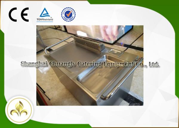 BBQ Mobile Hibachi Outdoor Grill Japanese Restaurant Table High Temperature Resistant