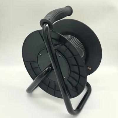 Steel Cable Reel Cart Foldable High Tro Reel System With Foot Brake