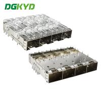 SFP+1X4 Cage With Optical Tube SFP Connector Fiber Cage DGKYD14SFP10711114W035057