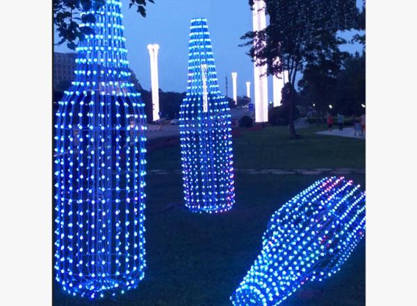 LED Outdoor Iron Art Bottle Modeling Lamp Landscape Lamp Decoration Can Be Customized Full Color Outdoor Creative