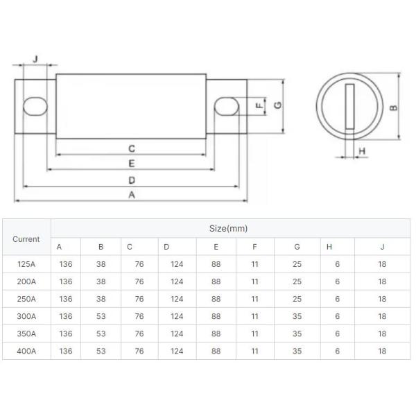 DC AC 1000V EV автоматический предохранитель отрезан электрический автомобиль сцепленный ссылка автомобильной в новой энергии v среднего напряжения электрический компонент
