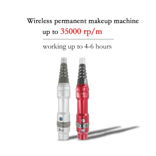 Wireless Permanent Makeup Tattoo Machine For Eyebrow Lip MTS OEM Logo 35000 rpm