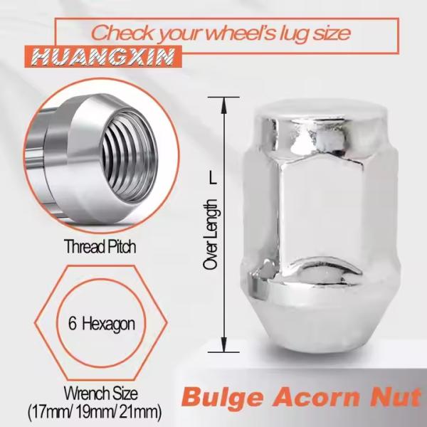 10 Grade Silver Wheel Lug Nuts M12X1.5/M12X1.25/M14X1.5 40Cr/35CrMo