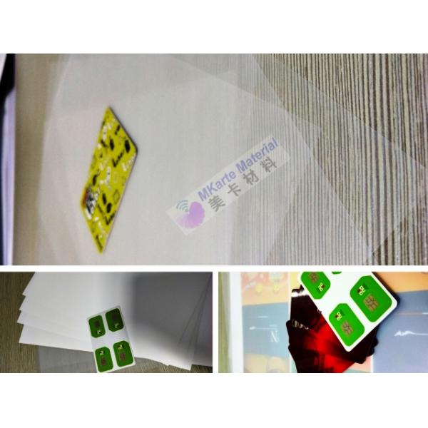 верхний слой полиэтиленовой пленки поликарбоната A3 0.50mm для тела Laminaiton РС карты