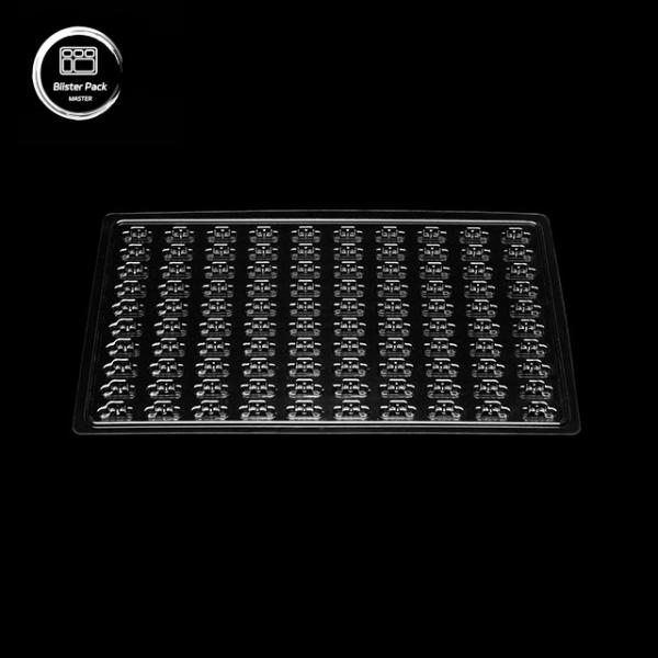 Multi-Specification 50-Grid Small Transformer Container Vacuum Formed Plastic Tray