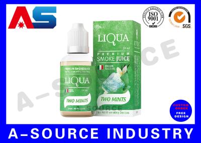 As caixas líquidas comuns da cor E do laser para garrafas plásticas do suco de 30ml e diluem por muito tempo