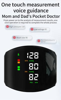 Exibição LCD com sinal de voz Resultados rápidos com um clique Monitor de pressão arterial digital de nível hospitalar doméstico