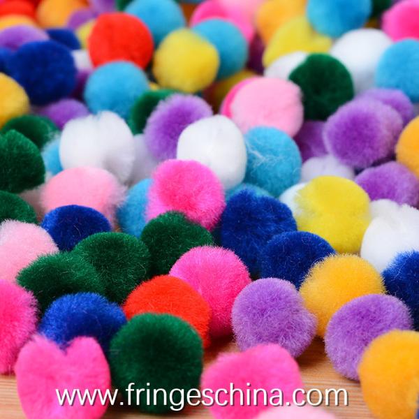Wholesale Colorful DIY Party Decoration Acrylic Fiber Pom Pom Ball