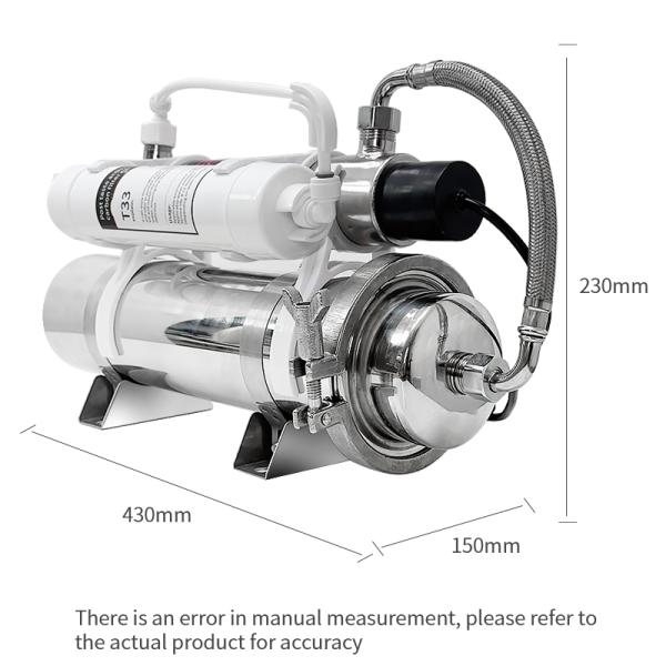 Filtre à eau ultraviolette en acier inoxydable pour équipement de traitement de l'eau potable