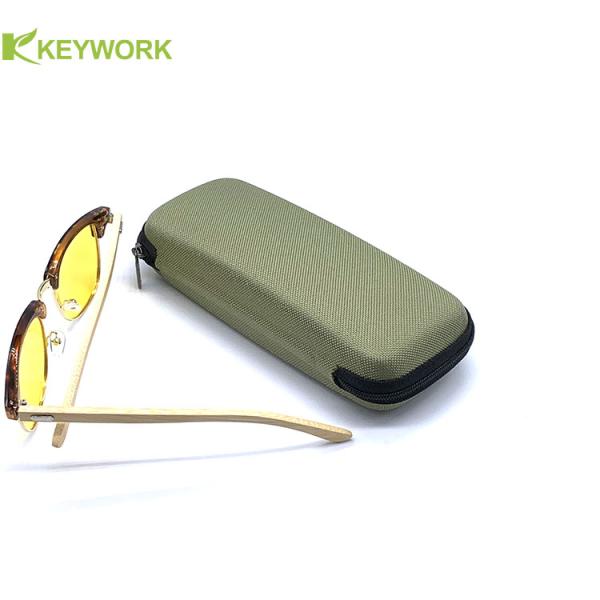 Chinese Factory wholesale custom EVA Eyewear Case Sports Sunglasses Bag Zipper handle