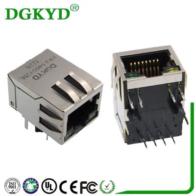 Megabit RJ45 Integrated Magnetic Modular Jack Right Angle Rj45 Manufacture Factory