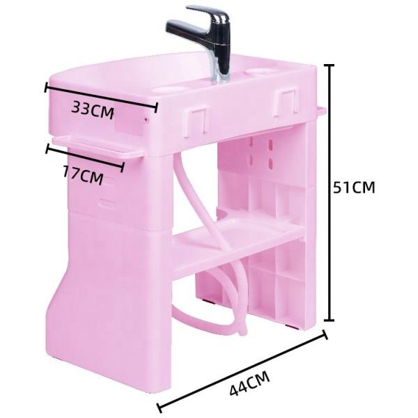 White Pink Baby Sink Bath Tub Infant Sink Tub Customized For 1-5 Years Old Kids Wash Basin