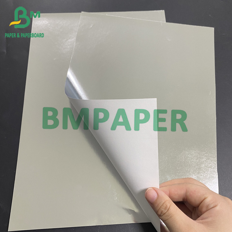 70gsm Label Metallic Paper For Beer Bottle Label Silver One Side Nonabsorbent Packaging Materials Металлическая бумага для пивных бутылок серебряная односторонняя упаковка