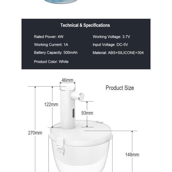 Электрический винный диспенсер из нержавеющей стали с батареей мощностью 2,5 Вт 500 мх Белый Черный Красный
