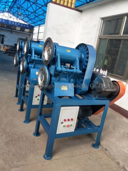 Waste Tire Sidewall And Tread Cutting Machine / Tire Strips Cutter