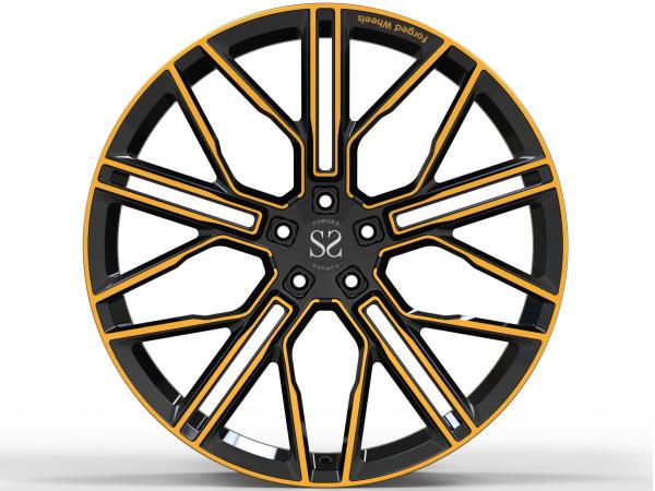O preto do Bmw X5 e a 1 parte 17inch de bronze forjaram a liga do projeto da parte alta das rodas