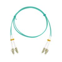 Cabo de remendo LSZH da fibra ótica do duplex de FTTH OM3 LC-LC-UPC 3mm 1m