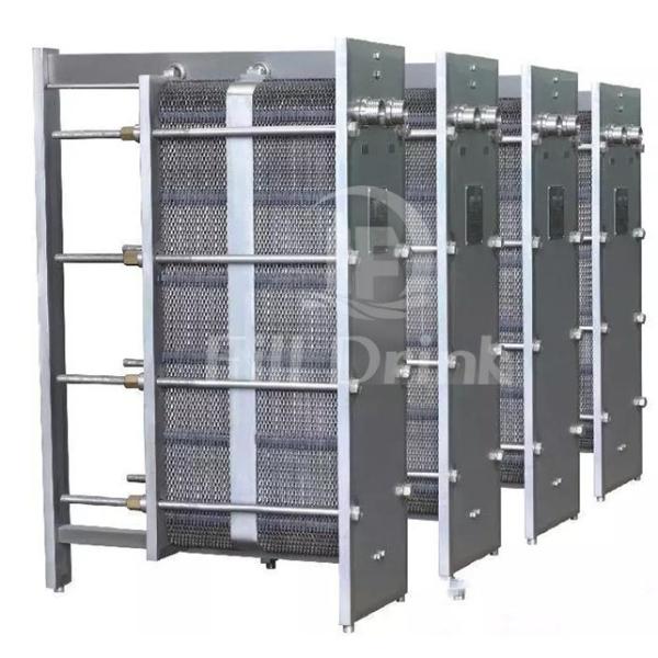 Syrup Plate Soft Drink Production Line Industrial Plate Heat Exchanger SUS304